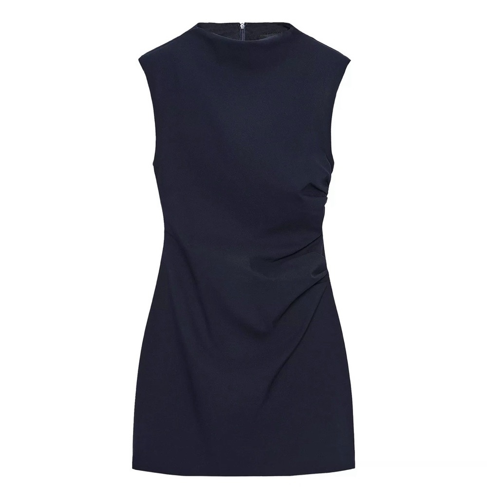 ZARA dress with shoulder pads